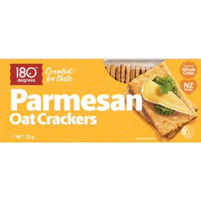 180 Degrees Parmesan Oat Crackers 135g