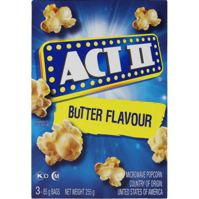 Act II Butter Flavour Microwave Popcorn 3pk