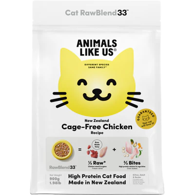 Animals Like Us New Zealand Cage-Free Chicken High Protein Cat Food 900g