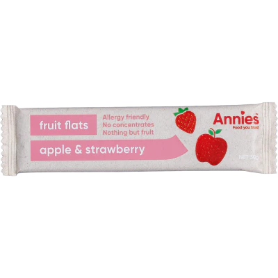 Annies Apple & Strawberry Fruit Flats 30g