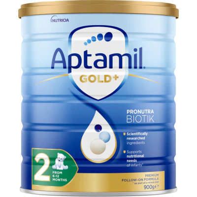 Aptamil Gold+ 2 Pronutra Biotik Baby Follow-On Formula From 6 to 12 Months 900g