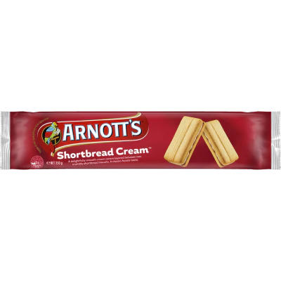 Arnott's Shortbread Cream Biscuits 250g