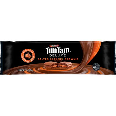 Arnott's Tim Tam Deluxe Salted Caramel Brownie Chocolate Biscuits 175g