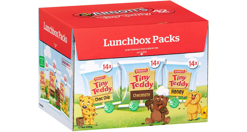 Arnott's Tiny Teddy Variety Pack 42 x 25g