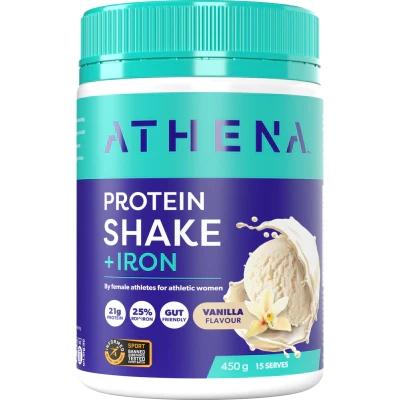 Athena Vanilla Flavour Protein Shake + Iron Powder 450g