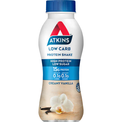 Atkins Creamy Vanilla Low Protein Shake 330ml