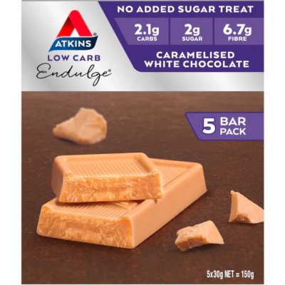 Atkins Endulge Caramelised White Chocolate Bar 5 x 30g