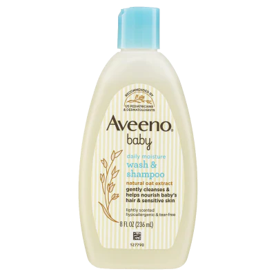 Aveeno Baby Daily Moisture Wash & Shampoo 236ml