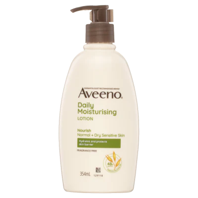 Aveeno Fragrance Free Daily Moisturising Lotion 354ml