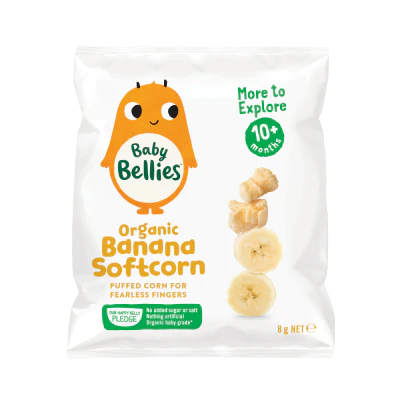 Baby Bellies Organic Banana Softcorn 10+ Months 8g