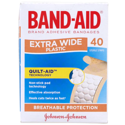 Band-Aid Extra Wide Strips 40pk