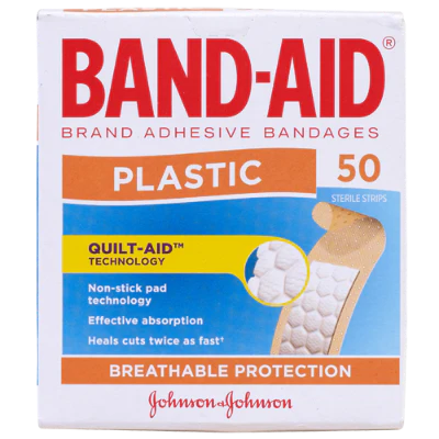 Band-Aid Plastic Strips 50pk