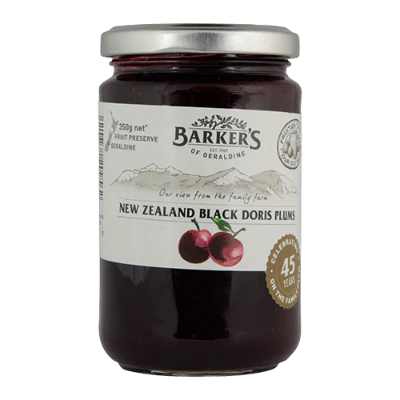 Barker's Black Doris Plum Jam 350g