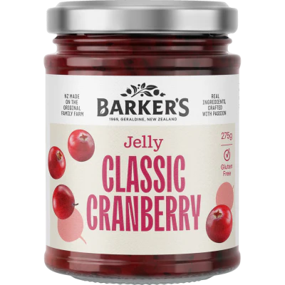 Barker's Classic Cranberry Jelly 275g