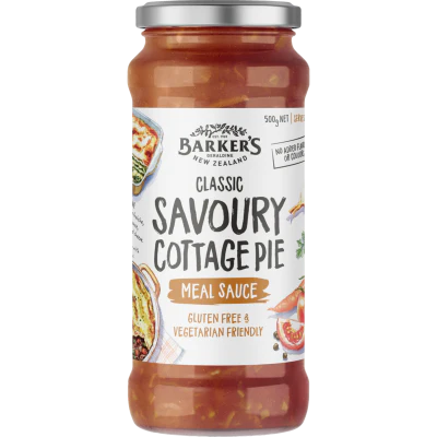 Barker's Classic Savoury Cottage Pie Meal Sauce 500g
