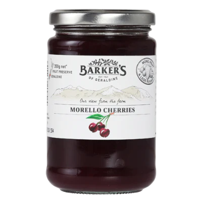 Barker's Morello Cherries Preserve 350g