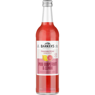 Barker's Pink Grapefruit & Lemon Premium Mixer 500ml