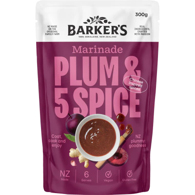 Barker's Plum & Five Spice Marinade 300g