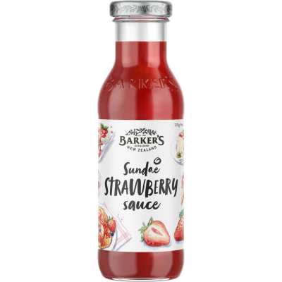 Barker's Sundae Strawberry Sauce 335g
