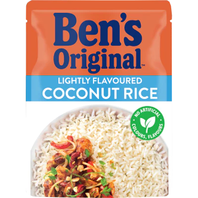 Ben's Original Lightly Flavoured Coconut Rice Microwave Pouch 250g
