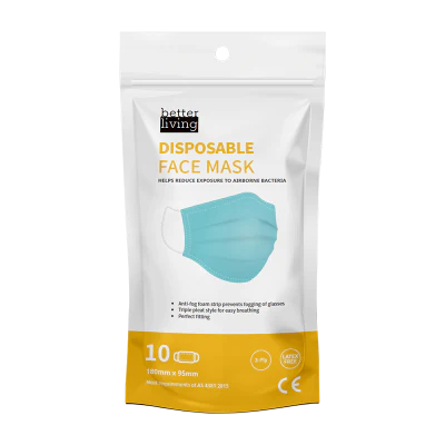 Better Living Disposable Face Mask 10pk