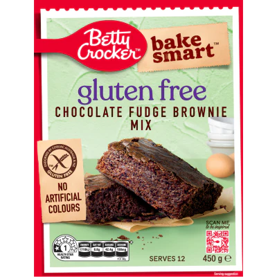 Betty Crocker Gluten Free Chocolate Fudge Brownie Mix 450g