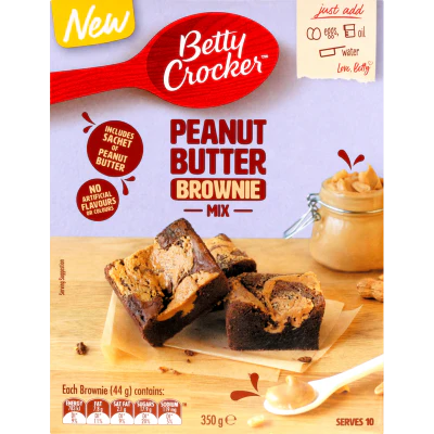 Betty Crocker Peanut Butter Brownie Mix 350g