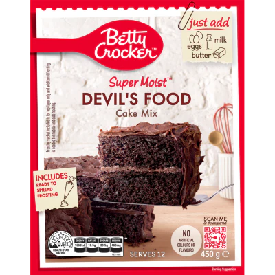 Betty Crocker Super Moist Devil's Food Cake Mix 450g