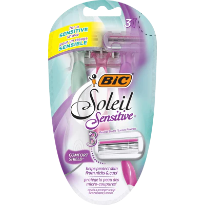 Bic Soleil Sensitive Disposable Razor 3ea