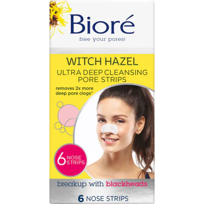 Biore Witch Hazel Ultra Deep Cleansing Pore Strips 6pk