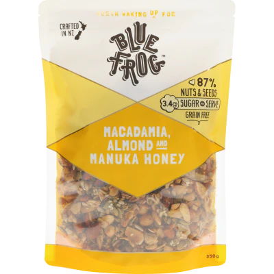 Blue Frog Macadamia Almond And Manuka Grain Free Cereal 350g