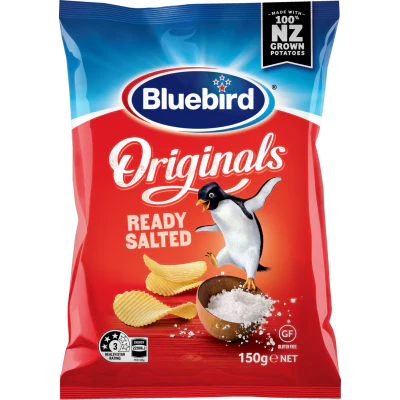 Bluebird Originals Ready Salted Potato Chips 150g