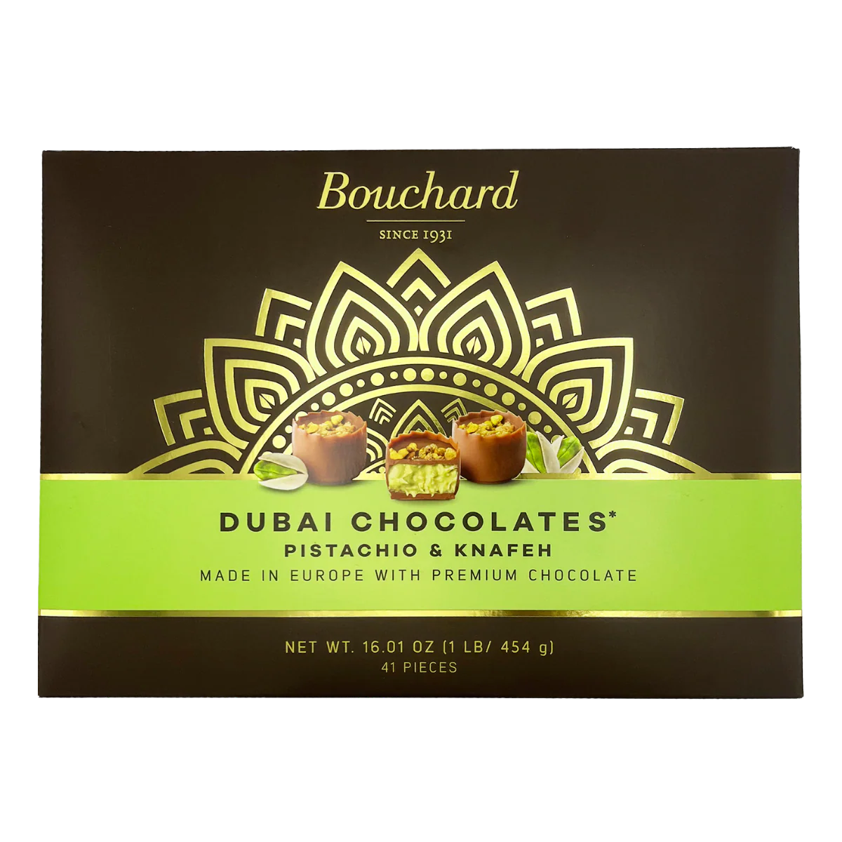 Bouchard Dubai Inspired Chocolate Pistachio & Knafeh 454g
