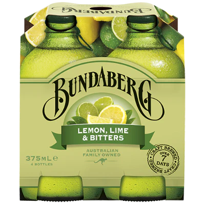 Bundaberg Lemon Lime & Bitters 4 x 375ml