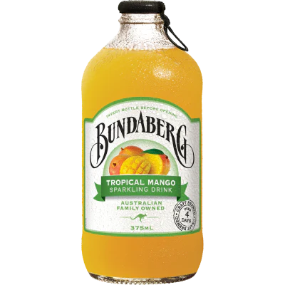 Bundaberg Tropical Mango Sparkling Drink 375ml
