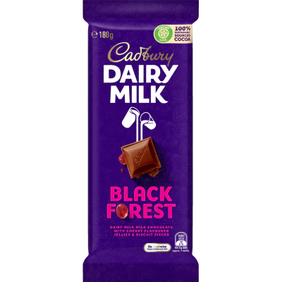 Cadbury Dairy Milk Dairy Milk Black Forest Chocolate Block 180g