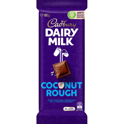 Cadbury Dairy Milk Dairy Milk Coconut Rough Chocolate Block 180g