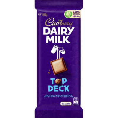 Cadbury Dairy Milk Dairy Milk Top Deck Chocolate Block 180g
