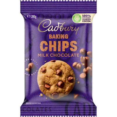 Cadbury Milk Chocolate Baking Chips 200g