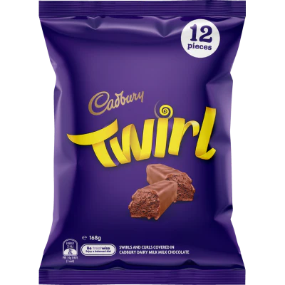 Cadbury Twirl Chocolate Sharepack 168g