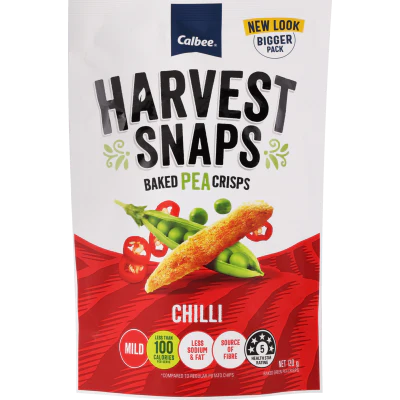 Calbee Chilli Baked Pea Crisps 120g