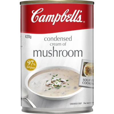 Campbell's Condensed Cream Of Mushroom Soup 420g