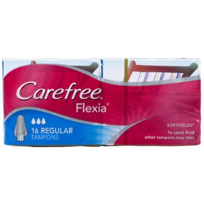 Carefree Flexia Softfolds  Regular Tampons 16pk