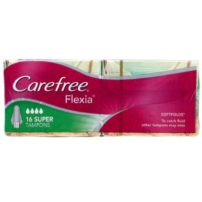 Carefree Flexia Softfolds Super Tampons 16pk