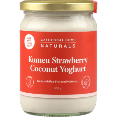 Cathedral Cove Naturals Kumeu Strawberry Coconut Yoghurt 500g