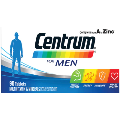 Centrum For Men Vitamin Tablets 90pk
