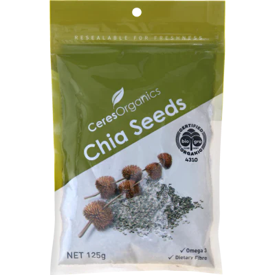 Ceres Organics Chia Seeds 125g