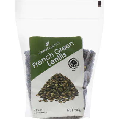 Ceres Organics French Green Lentils 500g