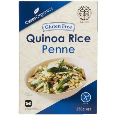 Ceres Organics Gluten Free Quinoa Rice Penne 250g