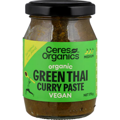 Ceres Organics Medium Green Thai Curry Paste Cooking Paste 175g